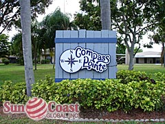Compass Pointe Community Sign